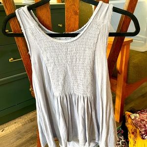 light blue/gray tank top